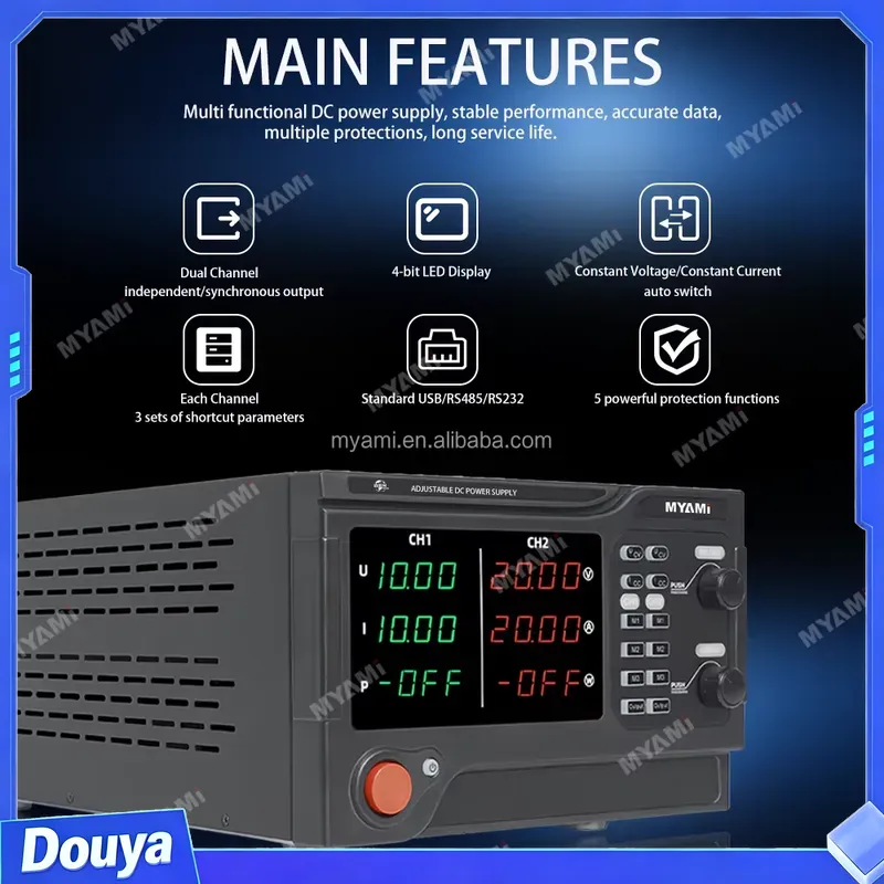 For MYAMi 1200W 60V 20A Dual C - High Power 60V 20A Bench Power Supply recension och pris