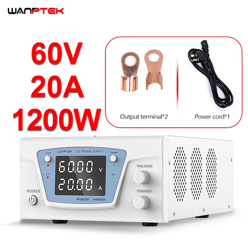 Wanptek Lab DC Power Supply Ad - High Power 60V 20A Bench Power Supply recension och pris
