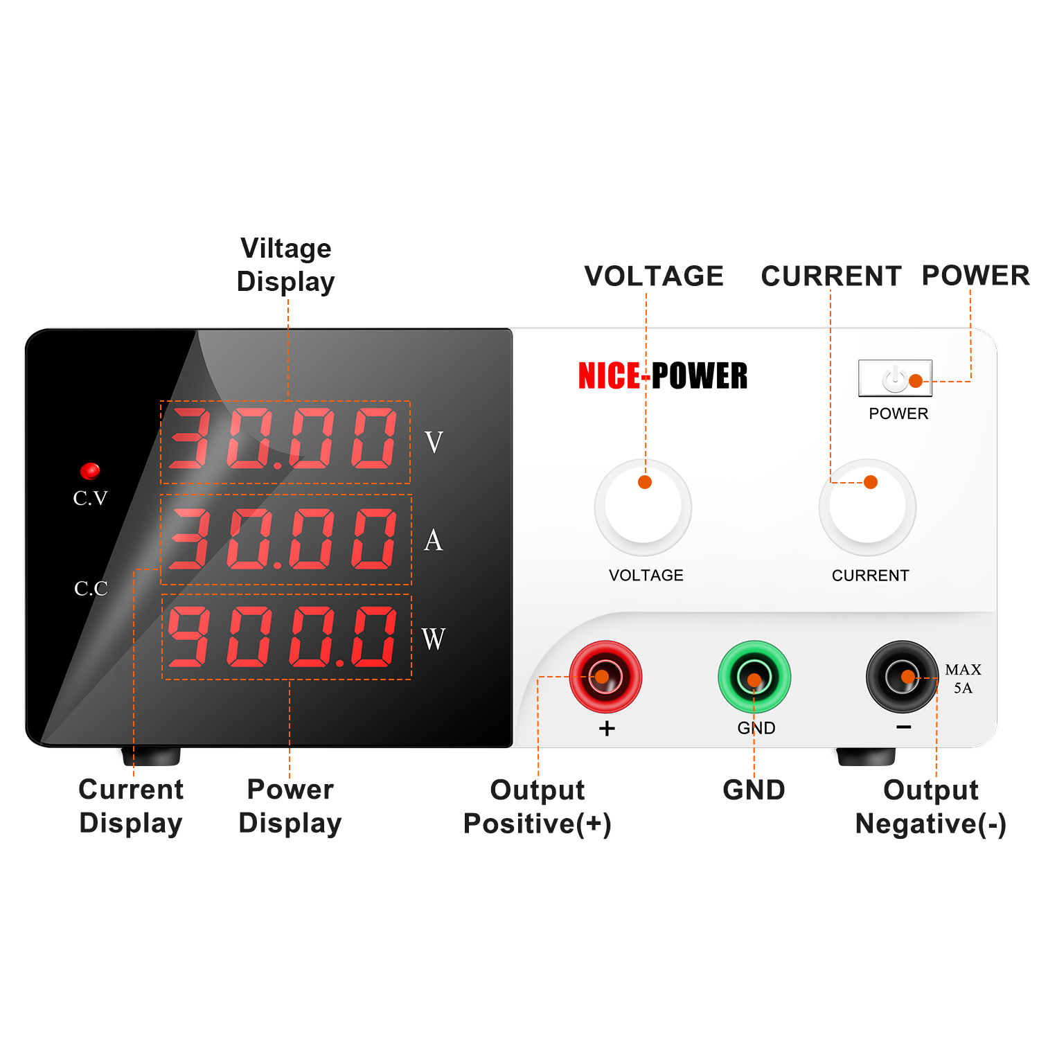NICE-POWER 30V 30A Bench Power - High Power 60V 20A Bench Power Supply recension och pris