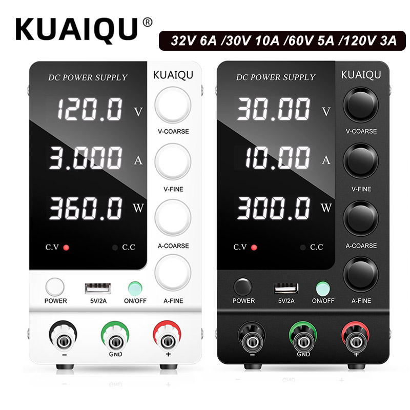 KUAIQU Lab DC Power Supply 30V - High Precision Adjustable Lab Power Supply 120V 3A recension och pris